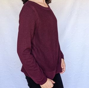 Hilary Radley maroon sweater large